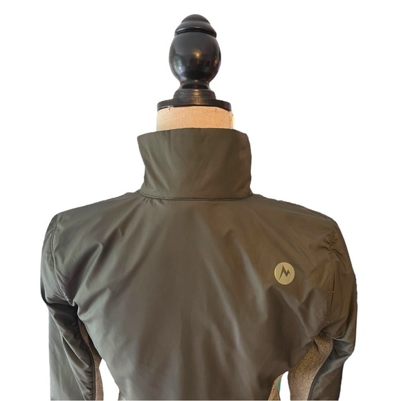 Marmot Tech Sweater Jacket in Dusty Olive Heather & Forest Night - Picture 12 of 15